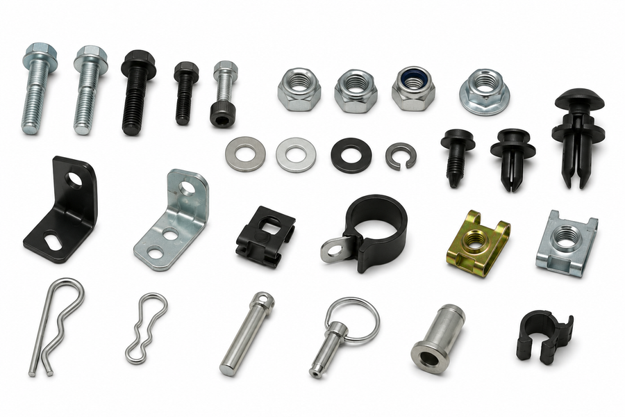 Hardware, Clips, Brackets & Fasteners