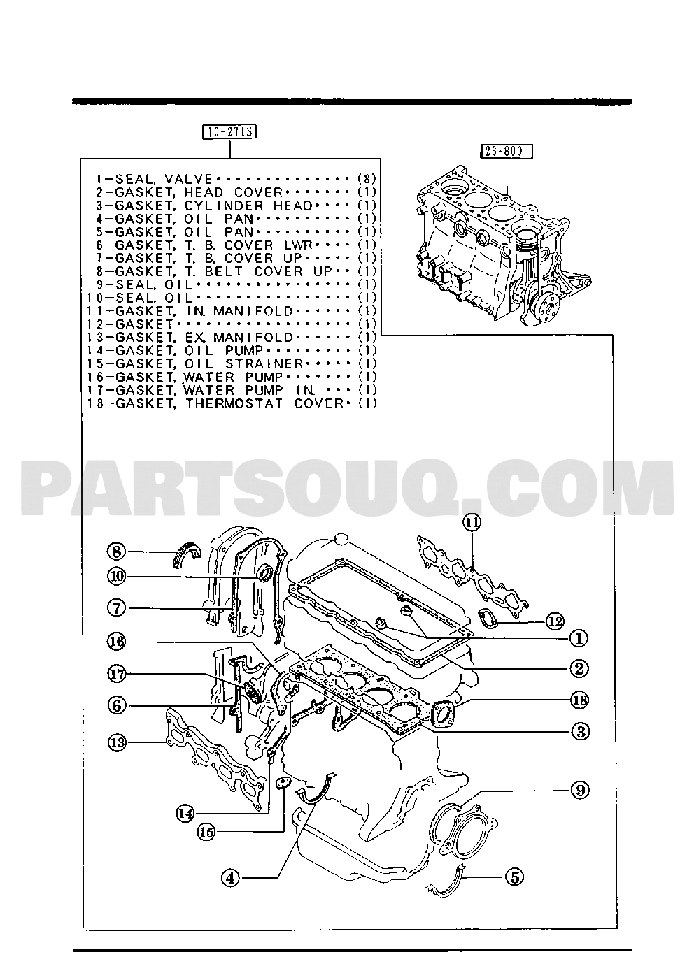1000: ENGINE & GASKET SETS — catalog reference only