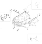 Fits 2001-2007 Ski-Doo Skandic 440 / Skandic 440F Models Side Bracket, OEM Part # 5446213