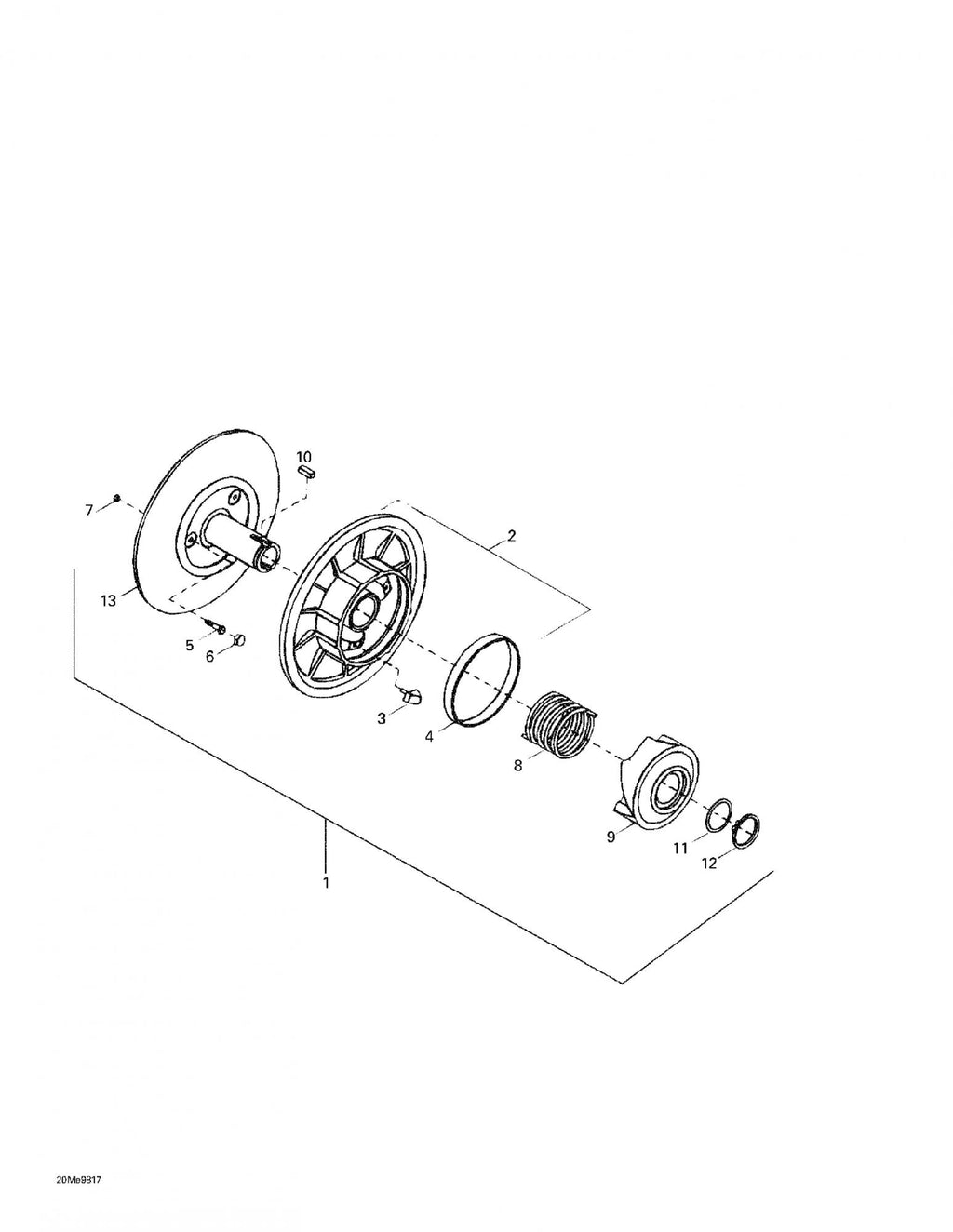 Fits 1996-2007 Ski-Doo Expedition 4-TEC / Expedition TUV 600 H.O. SDI Models Hex Screw, OEM Part # 417118900