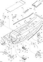 Fits 2003-2007 Ski-Doo MX Z 440 Racing / MX Z 440X Racing Models LH Bracket, OEM Part # 518323188