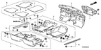 New 2008-2012 Fits Honda Accord Garnish Assy., R. FR. Side (Inner) *YR327L* (PEARL IVORY), Part # 84201-TE0-A00ZB
