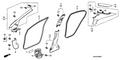 New 2006-2011 Fits Honda Civic Lining, R. Cowl Side *NH598L* (ATLAS GRAY), Part # 83113-SNA-A01ZA