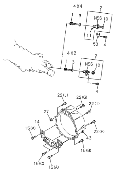 Honda New 1994-1996 Fits Honda Passport Bolt, EGR Valve, Part # 02815-10350