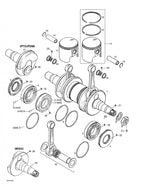 Fits 1996-2007 Ski-Doo Formula Deluxe 500 F / MX Z 440 Models Ring L 67.75, OEM Part # 420915846