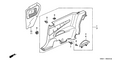 Honda New 1998-2002 Fits Honda Accord Lining Assy., L. Side *NH264L*(LEA) (CLASSY GRAY), Part # 83780-S82-A62ZA