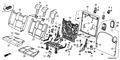 Honda New 2009-2012 Fits Honda Pilot Cover, L. RR. Seat-Back Back *NH167L* (GRAPHITE BLACK), Part # 82527-SZA-A02ZB