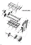 Can-Am - OEM schematic diagram - Part # 2572-420210865 - 01- Valve Train _73R1538a | 01- Valve Train _73R1537a | 01- Valve Train _73R1535a | 01- Valve Train _73R1534a | 01- Valve Train - Ref # 6