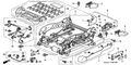 New 2003-2007 Fits Honda Accord Cover, L. Reclining (Lower) *NH361L* (CF GRAY), Part # 81552-SDB-A71ZB