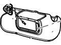 Ford New 2009-2011 Fits Ford Crown Victoria Visor Assembly - Sun Base No., Part # 8W7Z5404104AA
