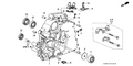 Honda New 1996-2000 Fits Honda Civic Torque Converter Case, Part # 21111-P4R-010