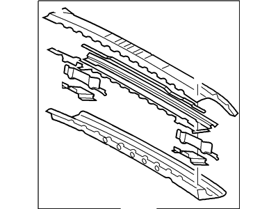 Ford New 2002-2010 Fits Ford / Lincoln / Mercury Explorer / Aviator / Mountaineer Rail Assy - Roof - Side Base No., Part # 3C5Z7841302BA