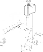 Fits 2001-2007 Ski-Doo Skandic 440 / Skandic 440F Models Tank Support, OEM Part # 5246036