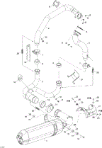Can-Am - OEM schematic diagram - Part # 2572-707600580 - 01- Exhaust System SE5 Electronic | 01- Exhaust System SM5 Manual | 01- Exhaust System - Ref # 27