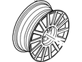 Ford New 2007-2009 Fits Ford / Lincoln / Mercury Fusion / MKZ / Milan Wheel Assy Base No. 1007b, Part # 7N7Z1007D