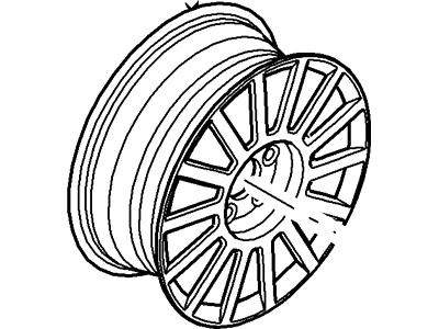 Ford New 2007-2009 Fits Ford / Lincoln / Mercury Fusion / MKZ / Milan Wheel Assy Base No. 1007b, Part # 7N7Z1007D