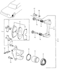 Honda New 1982-1983 Fits Honda Civic Front Pad Set, Part # 45022-SA0-406
