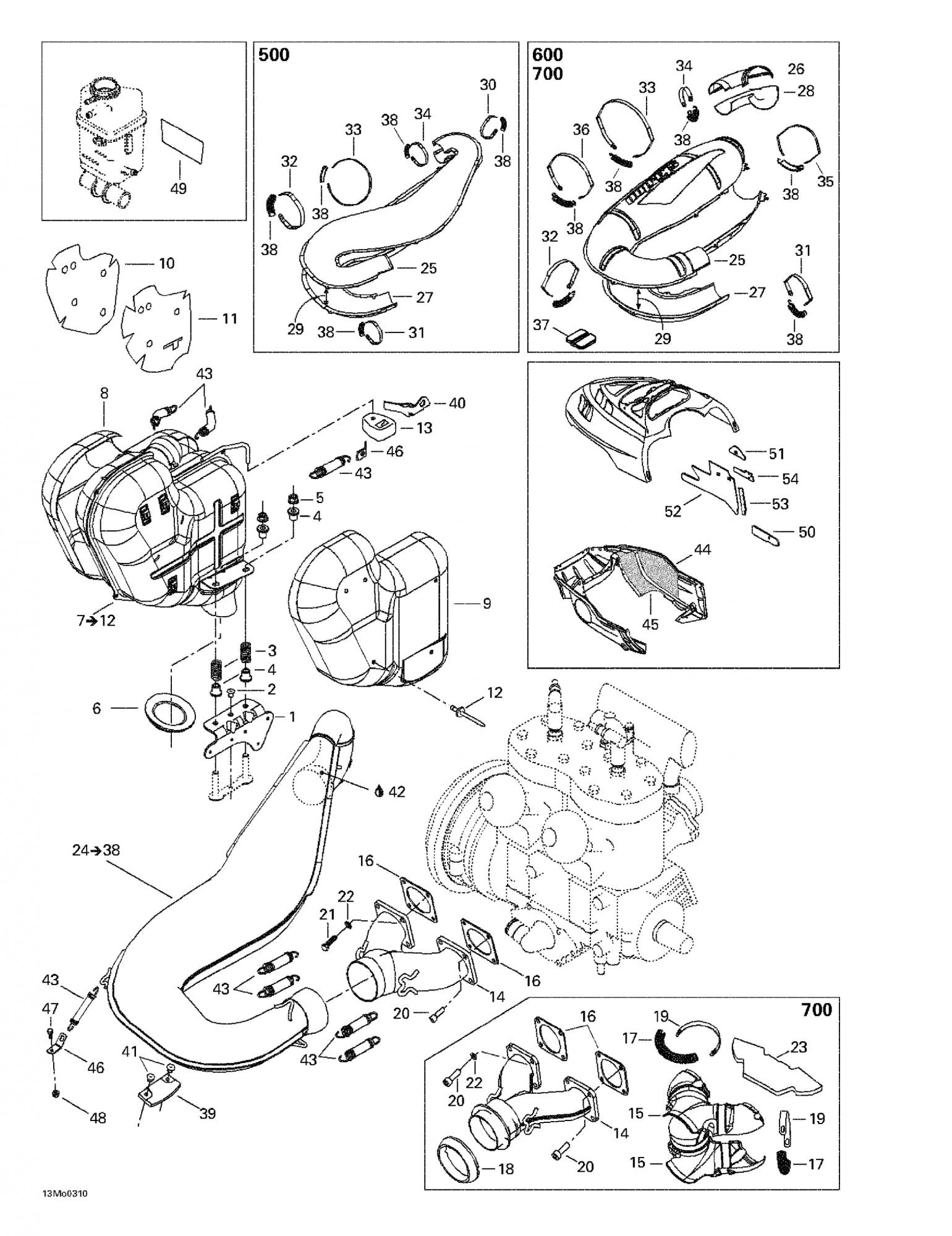 Fits 2003-2007 Ski-Doo Expedition 600 H.O. SDI / Expedition TUV 600 H.O. SDI Models Retaining Strap, OEM Part # 514053540