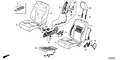 Honda New 2012 Fits Honda Civic Cover Set, Passenger Side Trim (Sienna Beige) (Side Airbag), Part # 04811-TR0-A20ZC