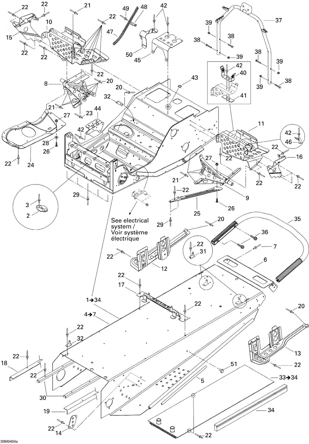 Fits 2002-2005 Ski-Doo Grand Touring SE 800 SDI / Grand Touring V-1000 Models RH Slide Bracket, OEM Part # 518323315