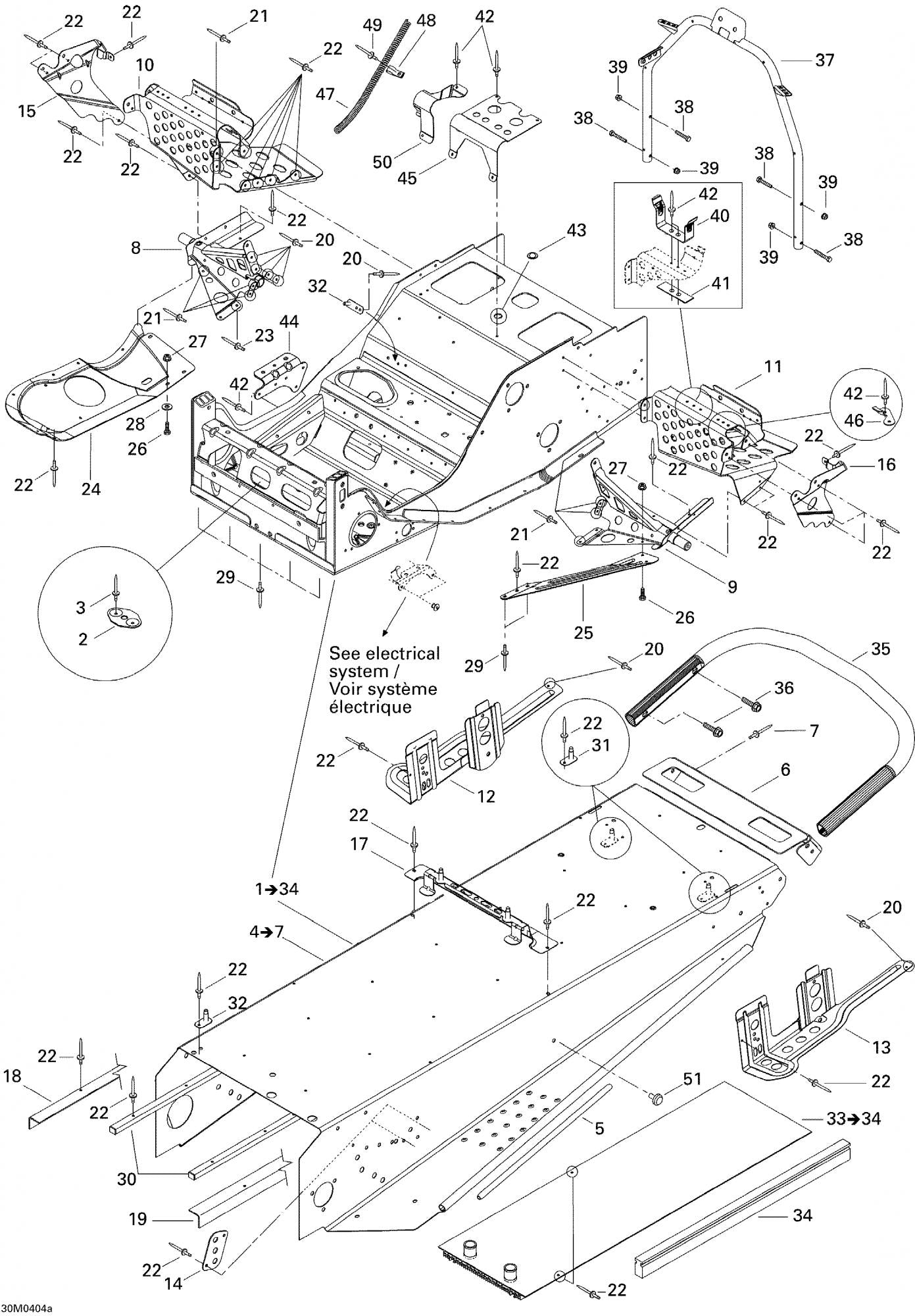 Fits 2002-2005 Ski-Doo Grand Touring SE 800 SDI / Grand Touring V-1000 Models RH Slide Bracket, OEM Part # 518323315