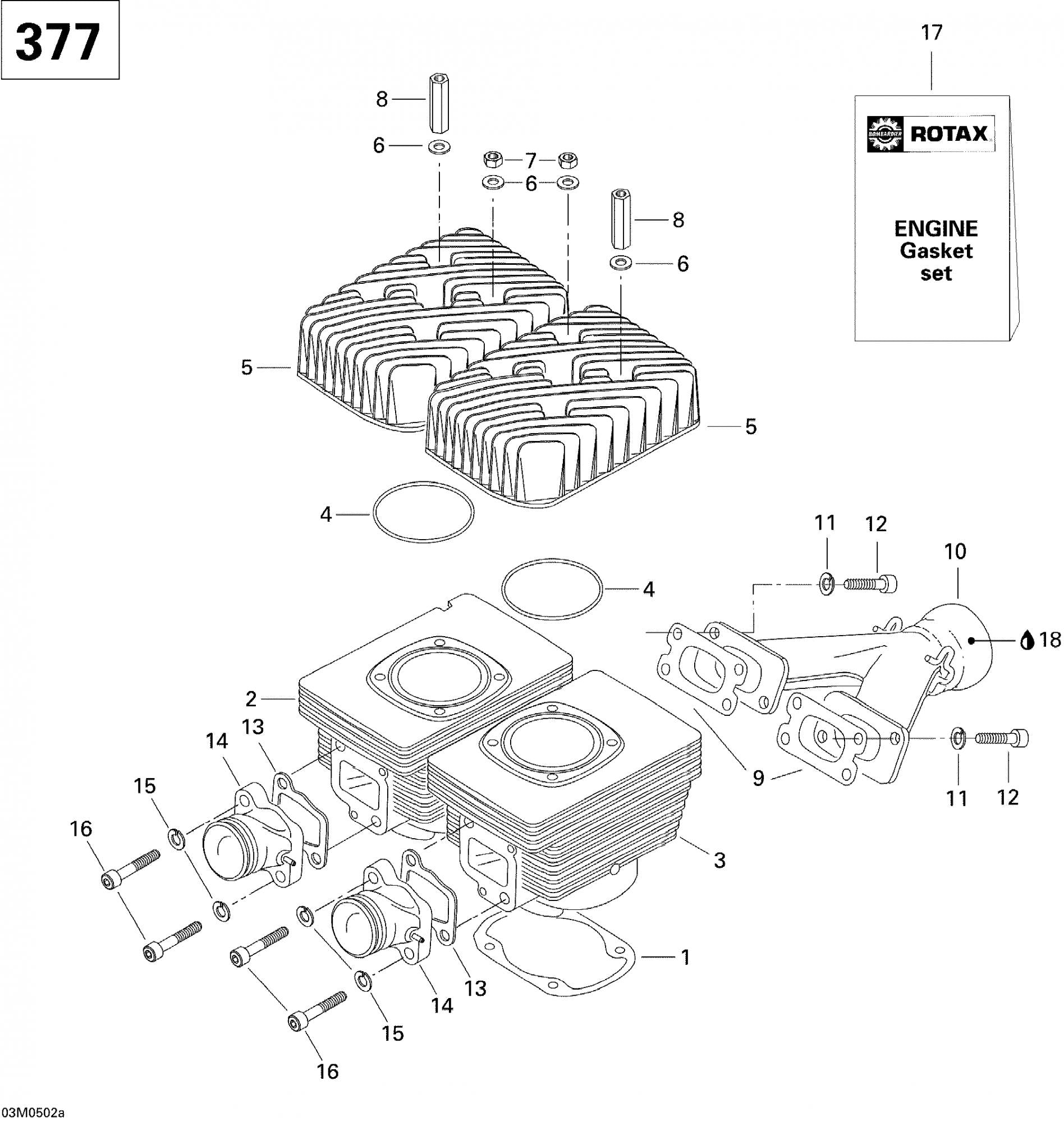 Fits 1996-2007 Ski-Doo GSX 380F / GTX 380F Models Distance Nut M8 X 51, OEM Part # 420842208