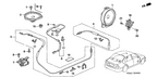 New 2001-2005 Fits Honda Civic Sub-Feeder, Part # 39156-S5A-A10