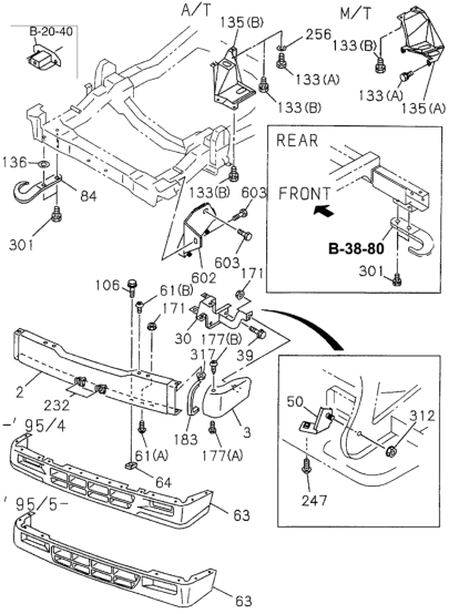 Honda New 1995-1997 Fits Honda Passport Bracket, L. Support Bumper, Part # 89709-69271