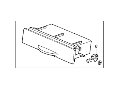 Acura New 1997-1999 Fits Acura CL Radio Pocket Assembly Black, Part # 77781-SY8-A01ZA
