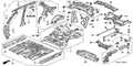 Honda New 2003-2005 Fits Honda Civic Right Rear Wheelhouse, Part # 64330-S5W-300ZZ