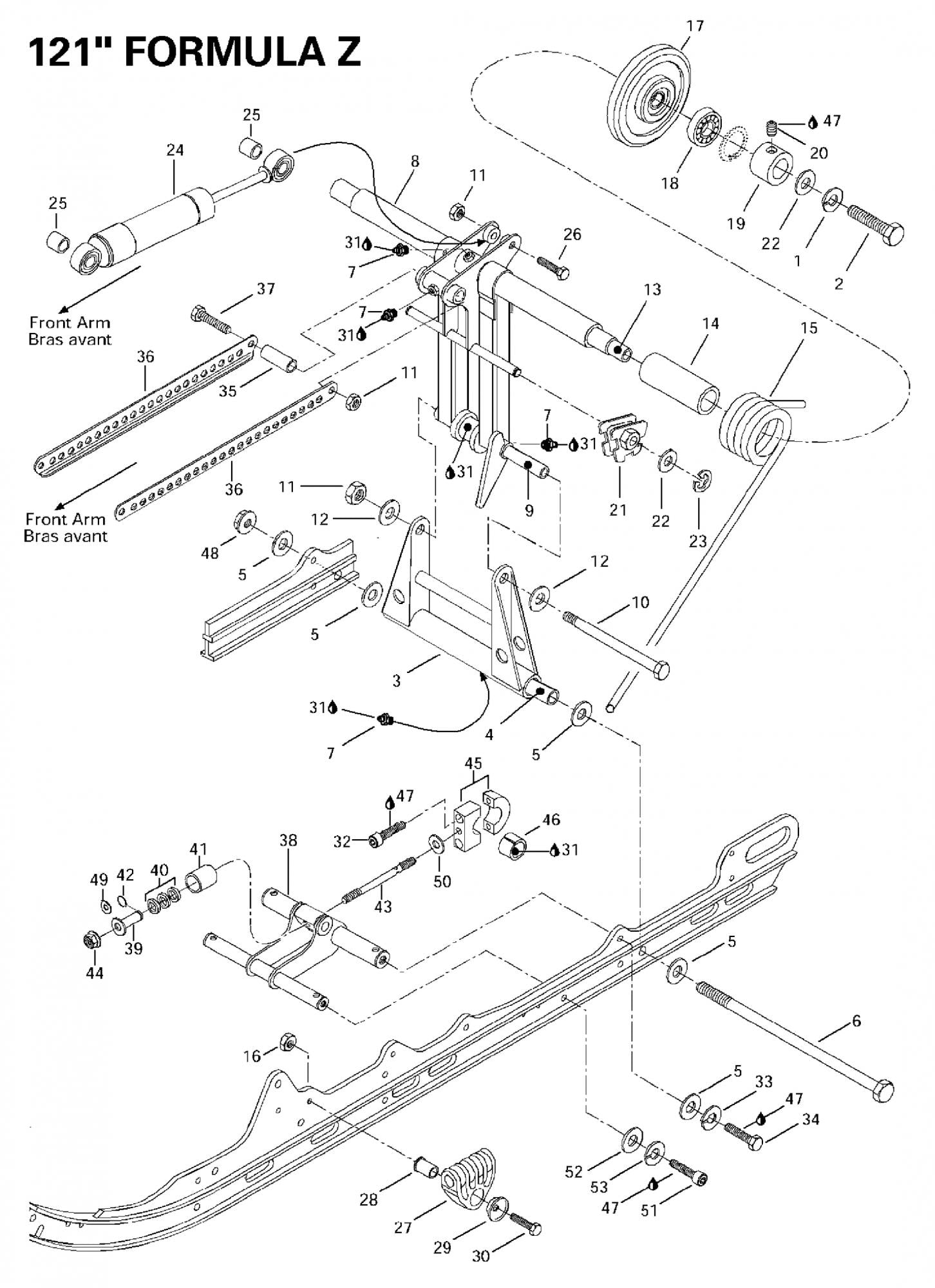 Fits 1996-2000 Ski-Doo Formula 500 / Formula 500 Deluxe Models Cushion, OEM Part # 415027800