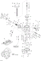 Can-Am - OEM schematic diagram - Part # 2572-707200092 - 02- Carburetor - Ref # 43, 38