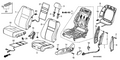 New 2007-2011 Fits Honda Civic Cover, L. FR. Seat-Back *NH598L* (ATLAS GRAY), Part # 81528-SNE-A01ZA