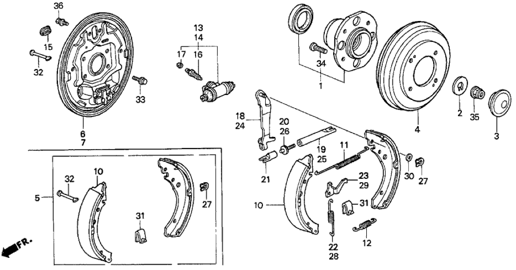 Honda New 1997 Fits Honda Accord Bearing Assembly, Rear, Part # 42200-SV4-J01