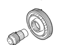 Ford New 2000-2004 Fits Ford Focus Gear and Shaft Assy Base No. 7h348, Part # XS4Z7H348DA