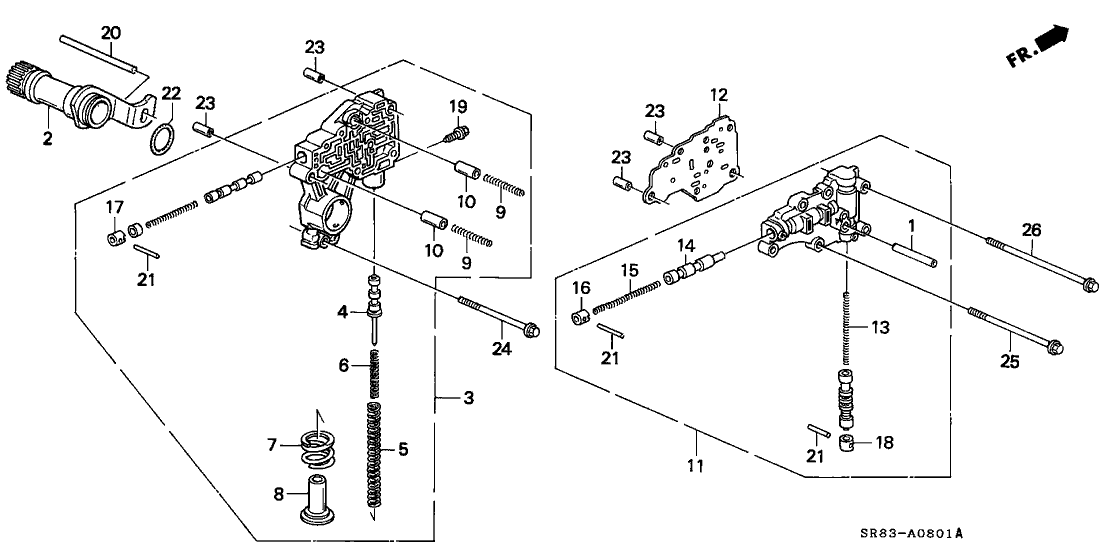 Honda New 1994-1995 Fits Honda Civic Plate, Lock-Up Separating, Part # 27612-P24-H01
