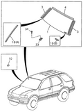 Honda New 1998-2002 Fits Honda Passport Glass Windshield, Part # 89712-44215