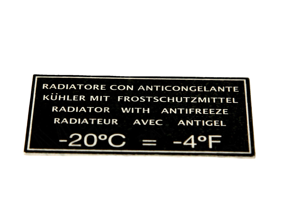 104523/S - Header Tank (Antifreeze) Sticker