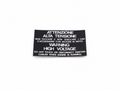 113404/ASP - High Voltage Warning Label