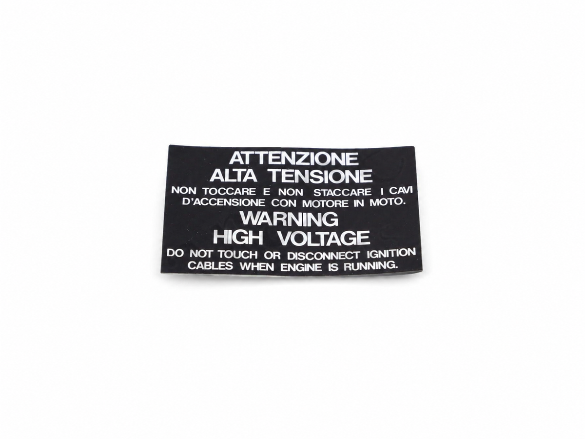 113404/ASP - High Voltage Warning Label