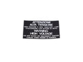 113404/ASP - High Voltage Warning Label