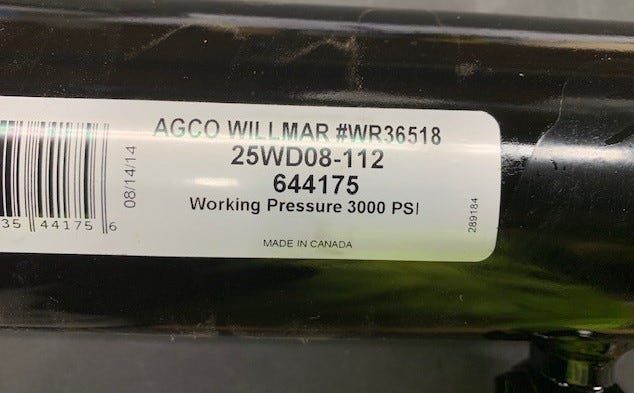 AGCO WR36518 — Iron Vault inventory image AGCOMANIFESTWR36518