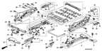New 2004-2007 Fits Honda Accord Cover, RR. Rail (Outer) *NH361L* (CF GRAY), Part # 81192-SDC-L01ZB
