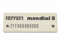Ferrari Chassis number plate Mondial 8 LHD — OEM 116149