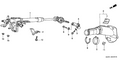 Honda New 2001-2002 Fits Honda Accord Steering Column Assembly, Part # 53200-S84-G04