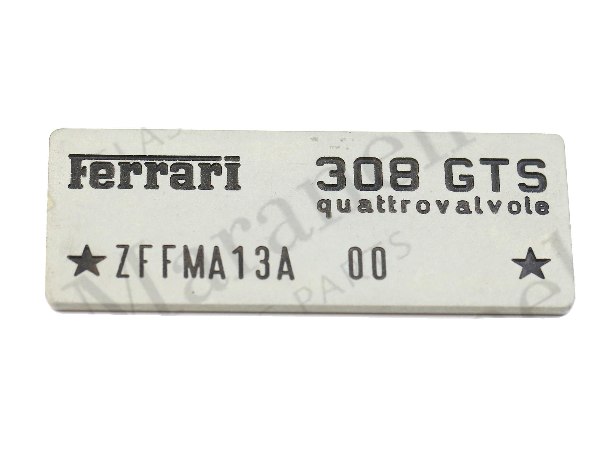 120432 - Chassis number plate 308 GTS QV