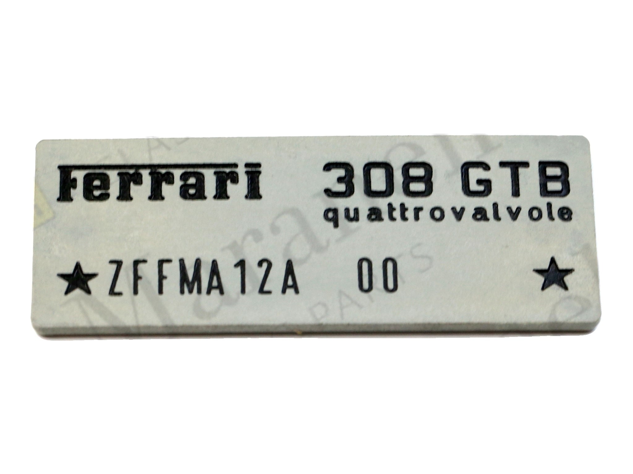 120436 - Chassis number plate 308 GTB QV