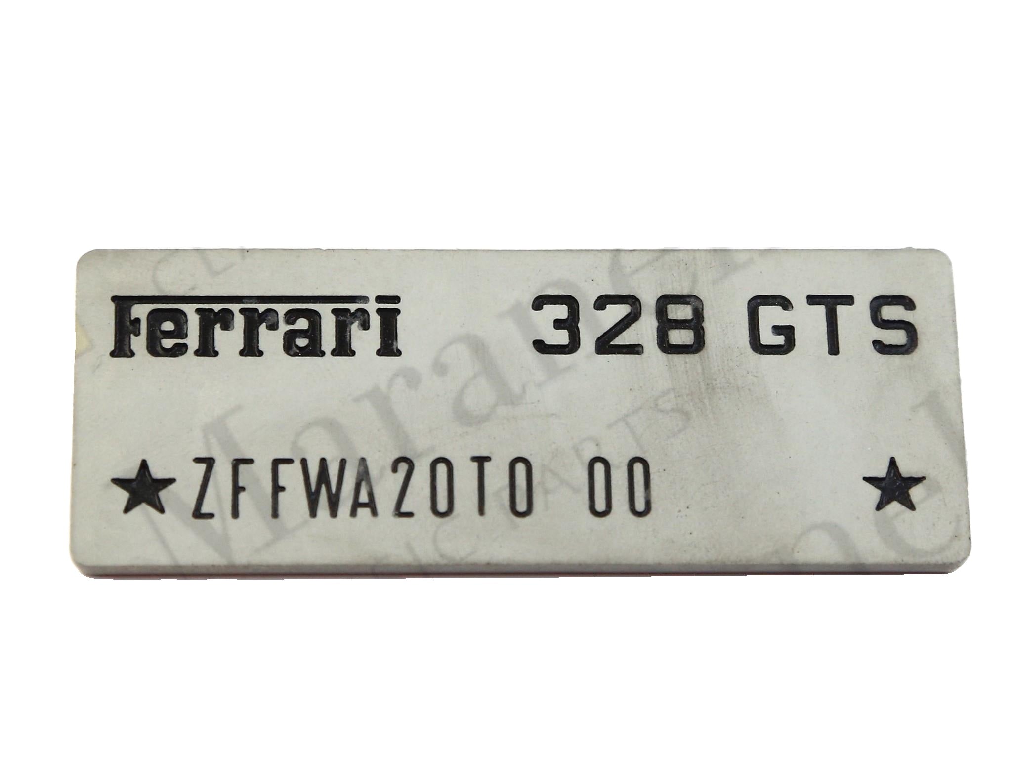126553 - Chassis number plate 328 GTS