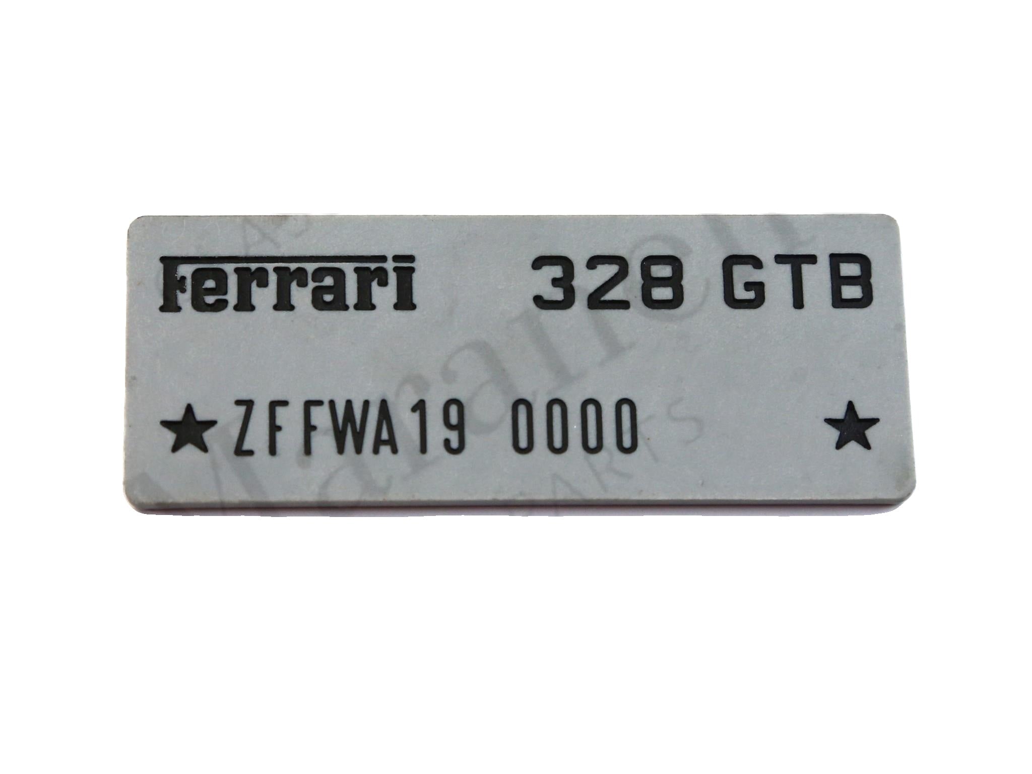 126990 - Chassis number plate 328 GTB