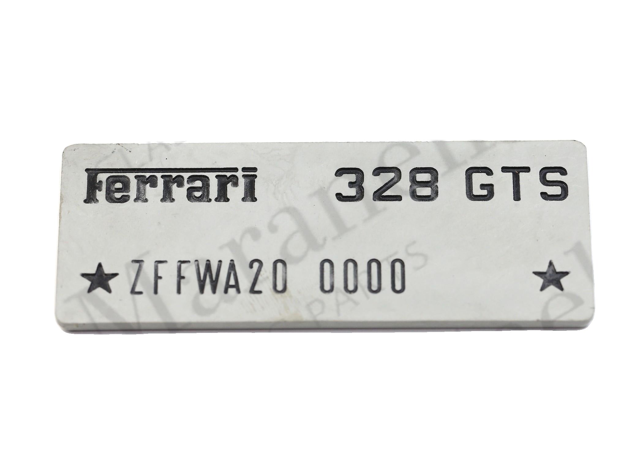 126991 - Chassis number plate 328 GTS